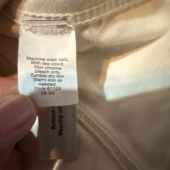 J. Crew Downtown Field Waxed Field Jacket, Cream, Size L Button Up Pockets - Picture 11 of 11